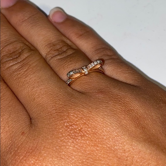 AUTHENTIC DISCONTINUED Pandora Classic Bow Ring - Picture 4 of 4